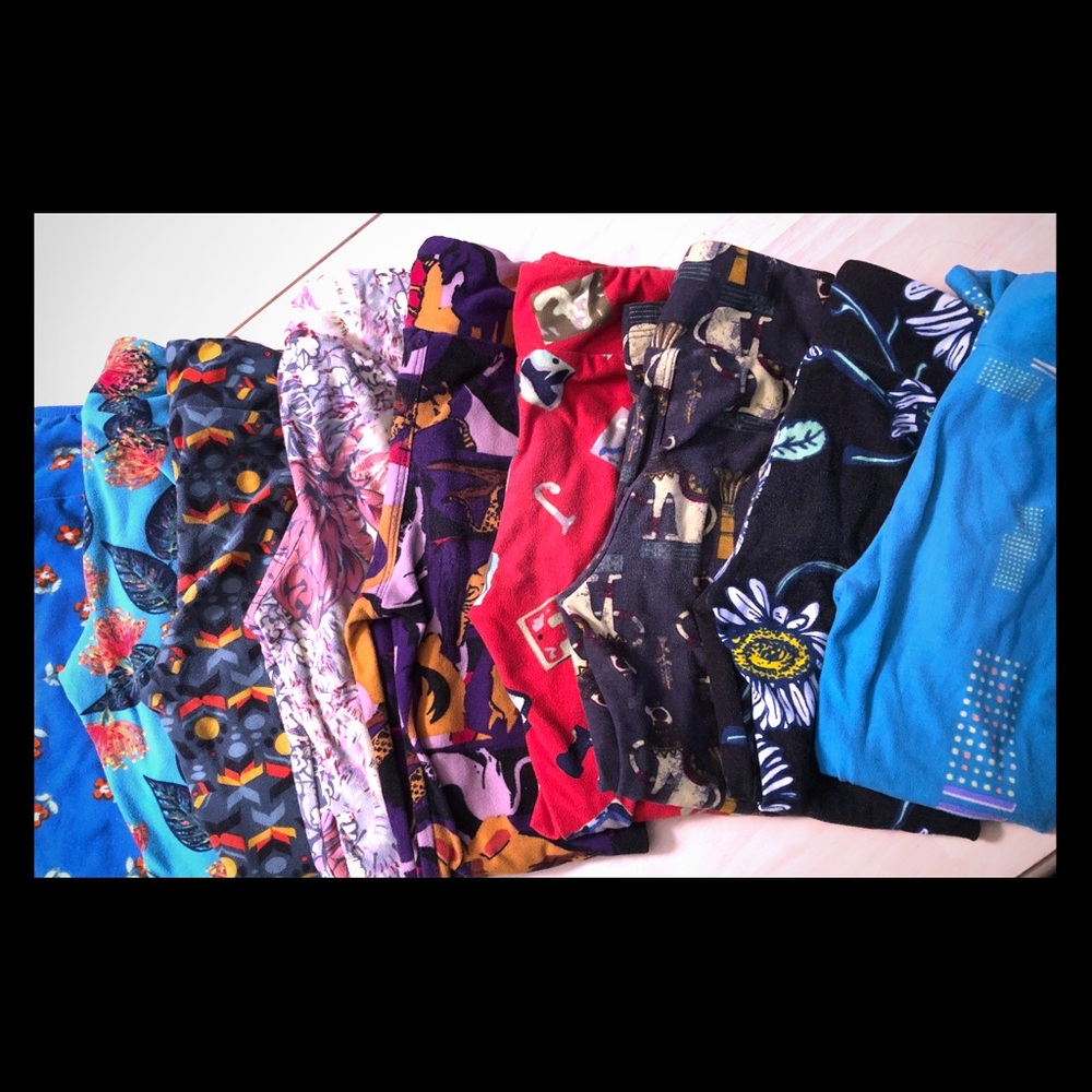 Kids S/M LuLaroe Set of 9 Leggings